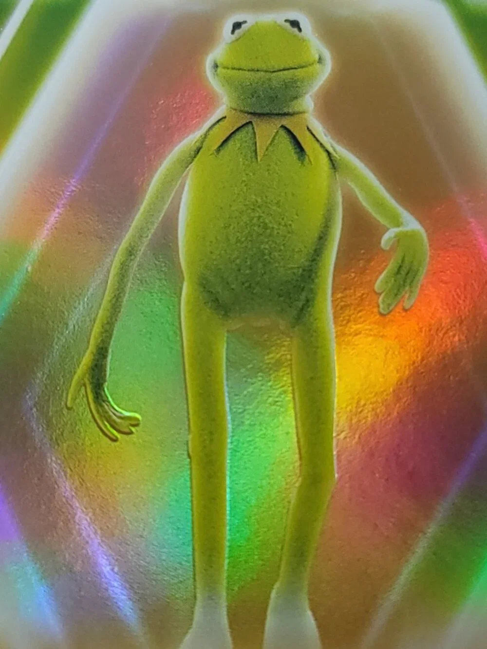 Kermit Topps 2026 Disney Neon Gold Holo Refractor Limited 41/50 - Picture 3 of 4